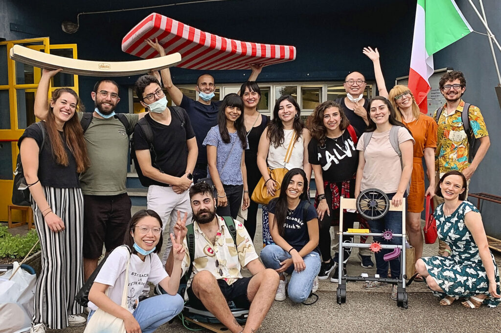 Polidesign MDKT masters students at Gallina Kindergarten in Italy